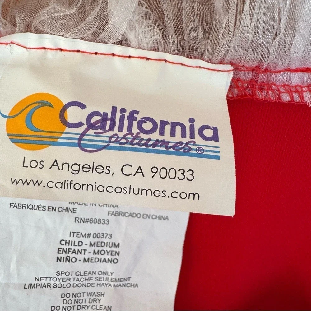 California Costumes Queen of Hearts  Medium Red Black Halloween Play Theater